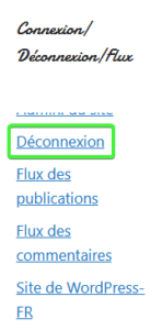 Déconnexion du site SpotJardin