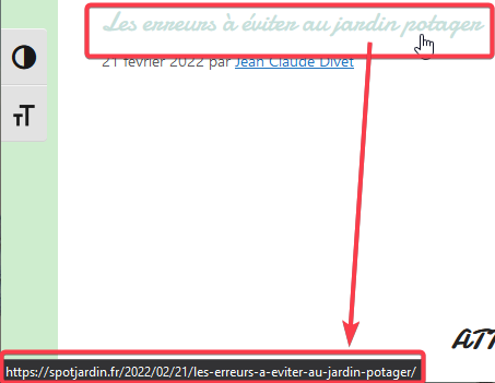 Lien direct sans ancre