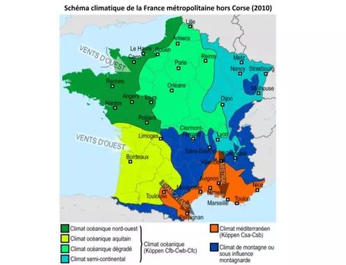Zones de rusticité en France