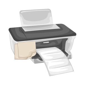 Imprimante en cours d'impression